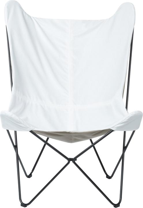 Immagine prodotto Beliani Poltrona Butterfly Tessuto Velluto Bianco / Nero NYBRO