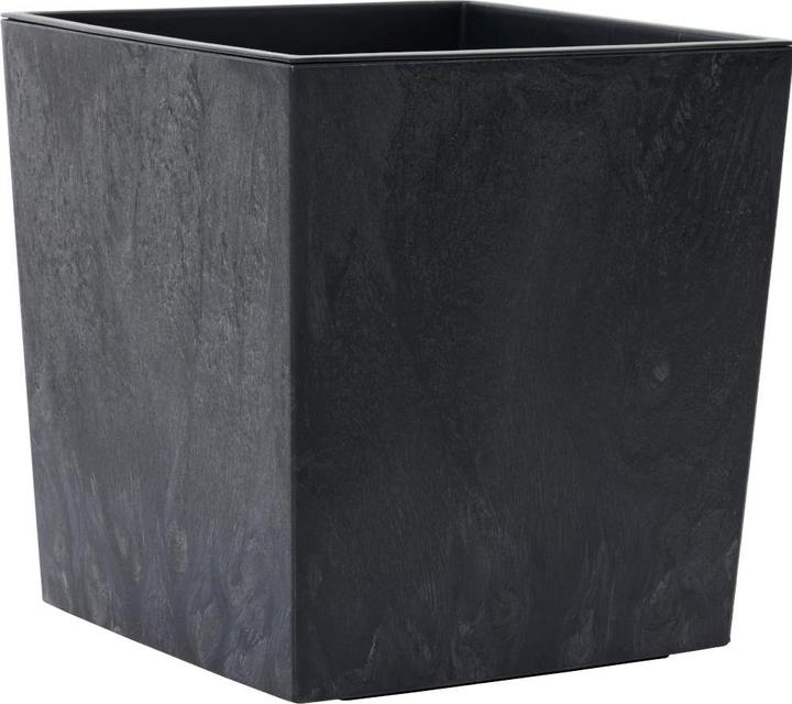 Produktbild Siena Garden Pflanzgefässe NIZZA STONE schwarz Betonoptik, 40 x 41 cm Kunststoffgefäss mit Einsatz (40 cm)