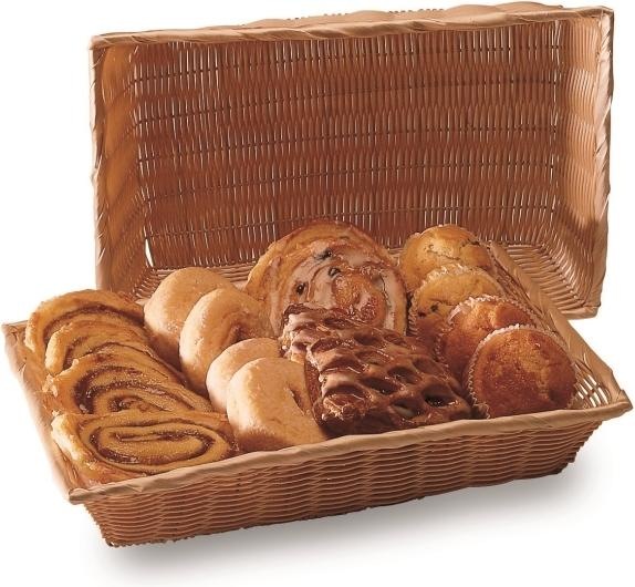 Immagine prodotto Antalis Brødkurv 41x28x8 cm Plastflet Lysbrun, 1 stk