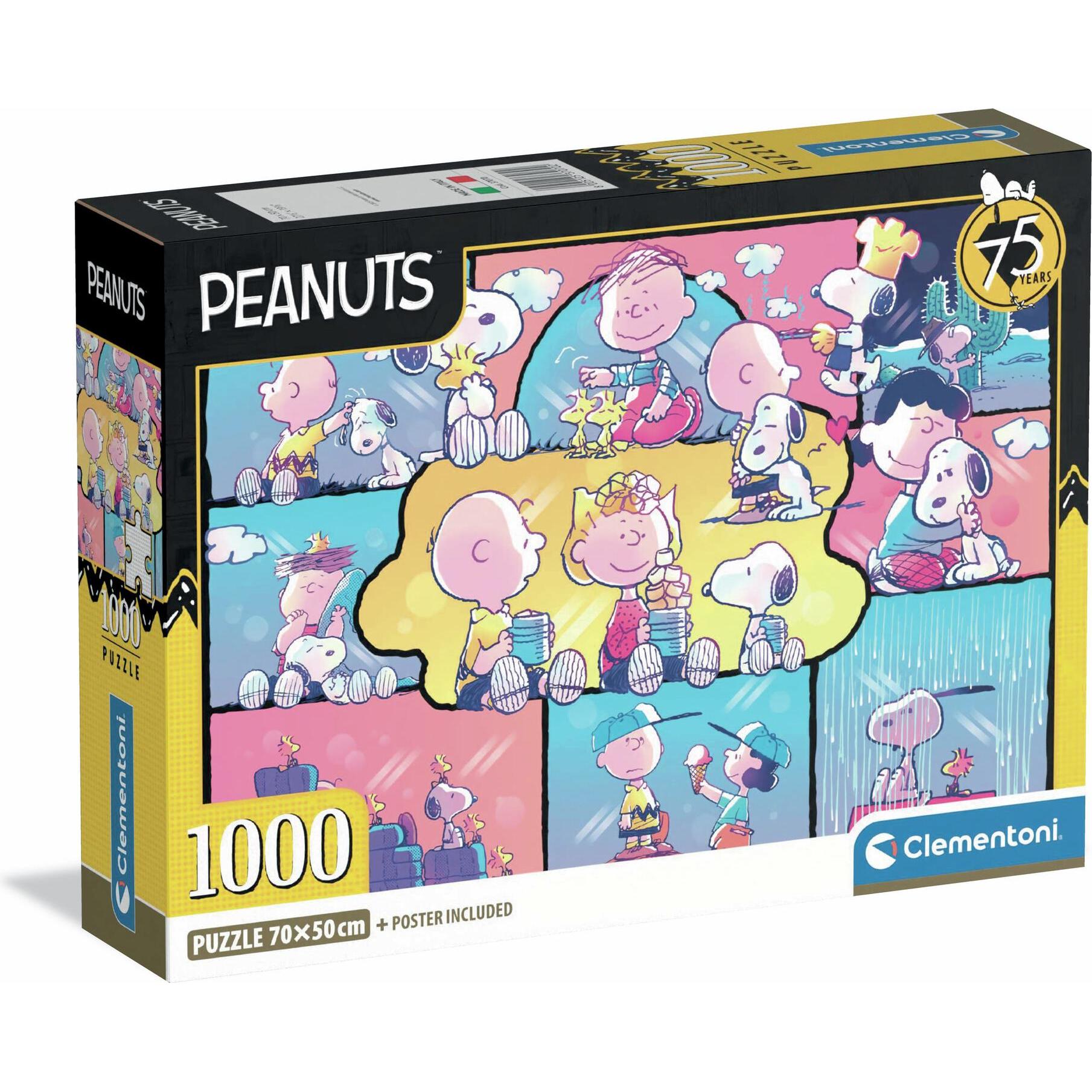 Clementoni Multicolore Puzzle 1000 Compact Peanuts (1000 Pezzi)