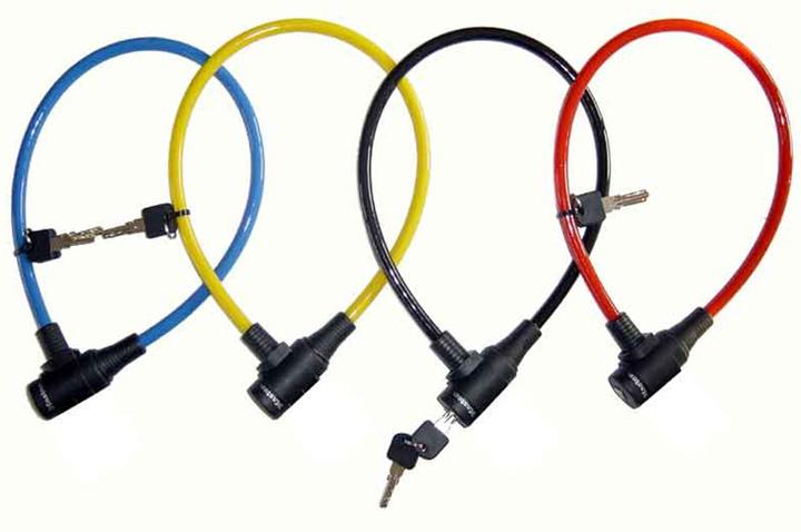 Actual product image Master Lock Bicycle lock cable lock (key) (65 cm steel cable) (weatherproof) (random colour (65 cm)
