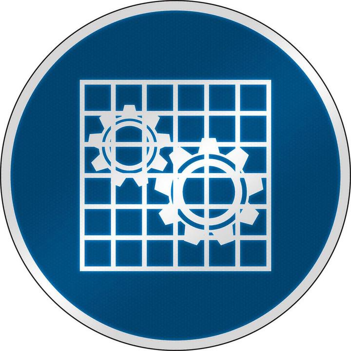 Actual product image Brady ISO Safety Sign - Check guard