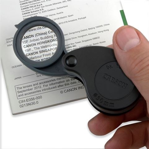 Actual product image Carson Impact magnifier Multi-Power