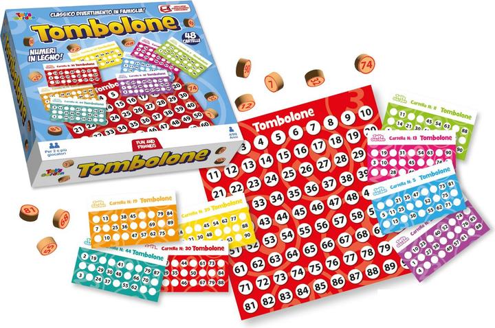 Garden Lights Tombola 48 Cartelle Con Numeri In Legno