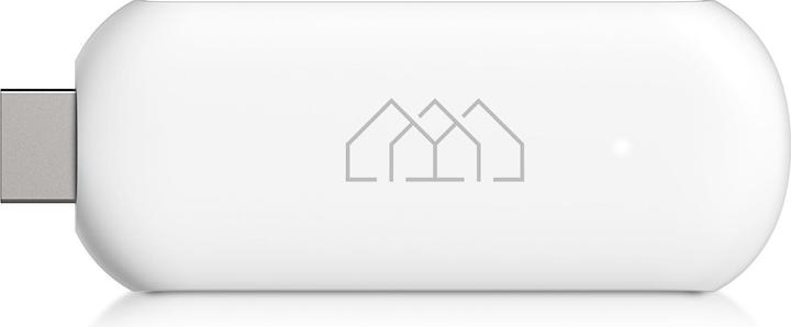 Actual product image Abcom Stick HD Android TV Media Player Stick White (Full HD, HDMI, 5GHz WiFi, Voice Remote Control (32 GB, Android 11)