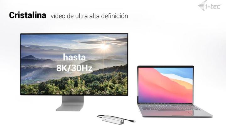 Produktbild i-tec USB-C Charging Metal HUB 5port with USB-C video 8K + Power Delivery 85W (USB-C, 5 Ports)