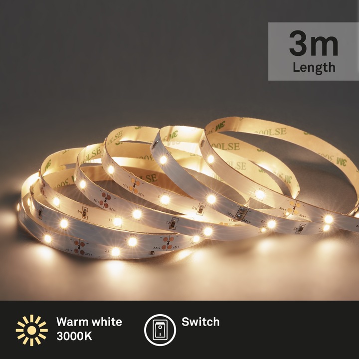 Immagine prodotto Briloner LED Superline (Bianco caldo, 300 cm, Interno)