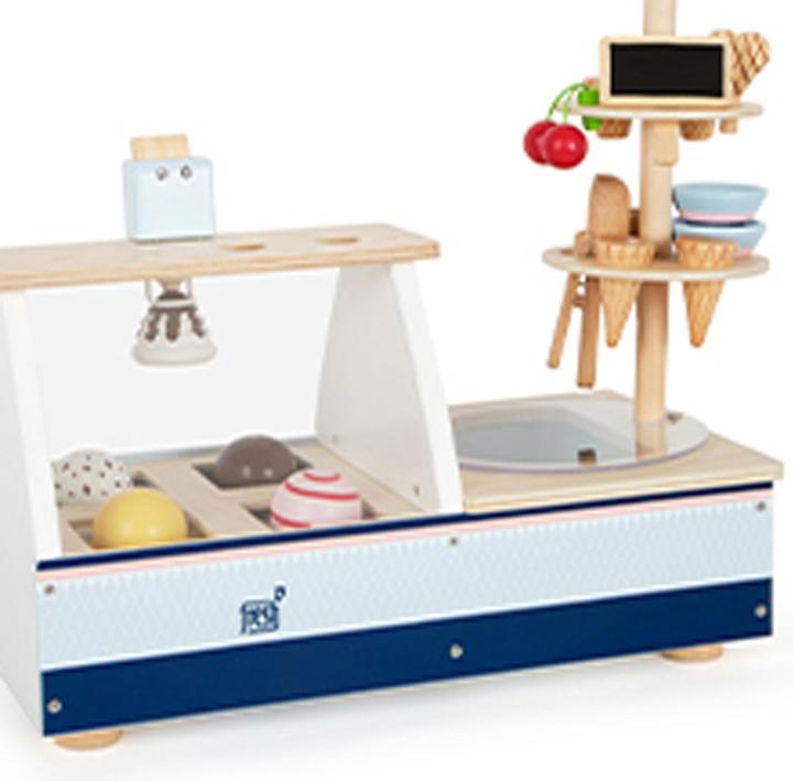 small foot Ice cream counter fresh