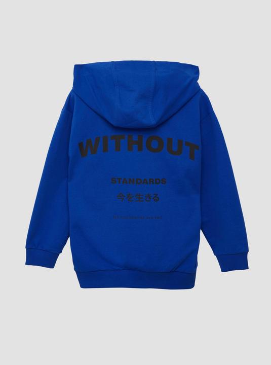 Produktbild s.Oliver Sweatshirt Oversize-Hoodie mit Front- und Rückenprint (146, 152)