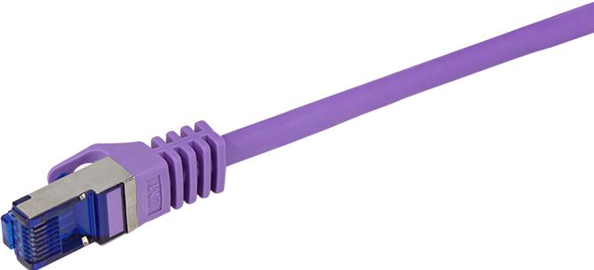 Actual product image LogiLink Patch cable Ultraflex, Cat.6A, S/FTP, 10 m, violet (S/FTP, CAT6a, 10 m)