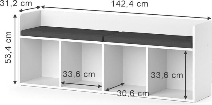 Produktbild Vicco Luigi (142 x 31 x 53 cm)