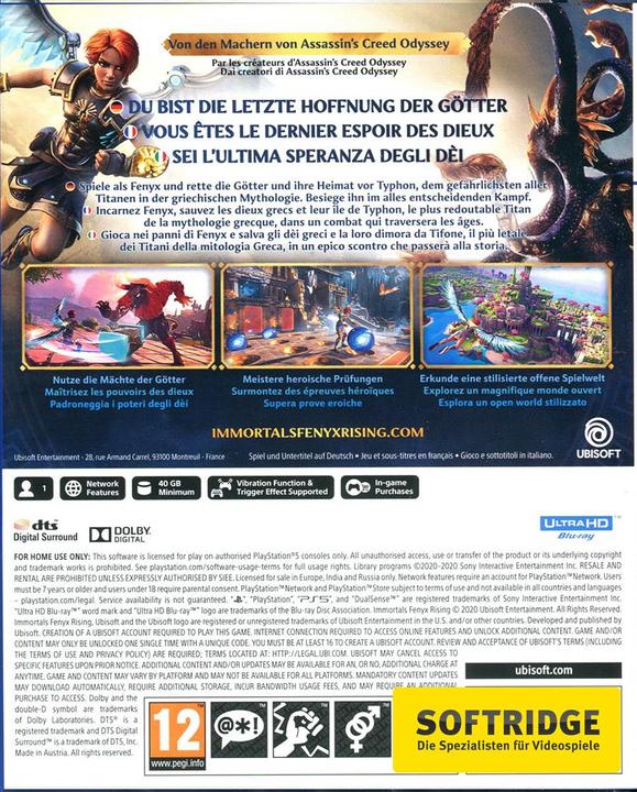Produktbild Ubisoft Immortals Fenyx Rising (PS5, Multilingual)