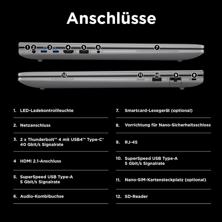 Productafbeelding HP ZBook Power G11 (16", Intel Core Ultra 7 155U, 32 GB, 1000 GB, NL)