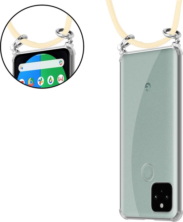 Produktbild Cadorabo TPU Handy Kette SILBER Cover