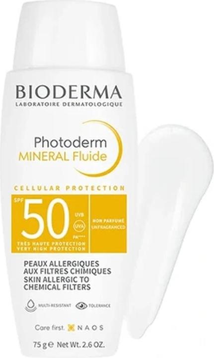 Actual product image Bioderma Photoderm Mineral Fluid (SPF 50+, 105 ml)