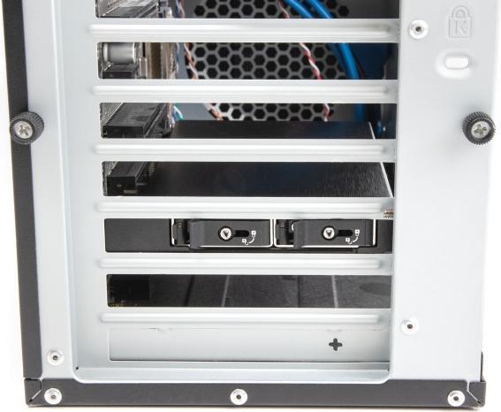 Actual product image Delock PCI Express x16 card removable frame for 2 x M.2 NVMe