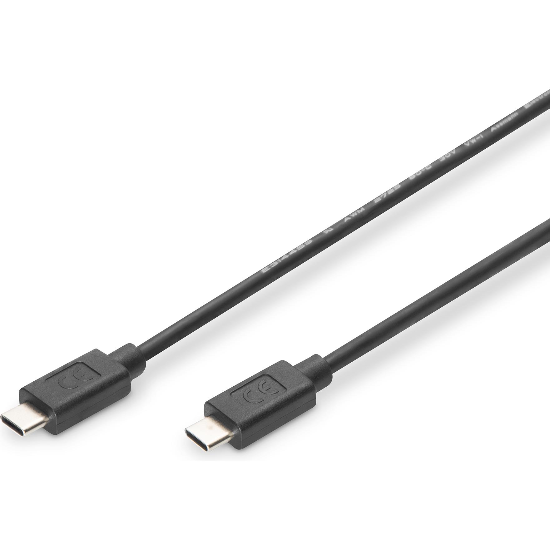 Digitus USB Type-C™ Anschlusskabel, Type-C - C (1 m, USB 2.0), USB Kabel