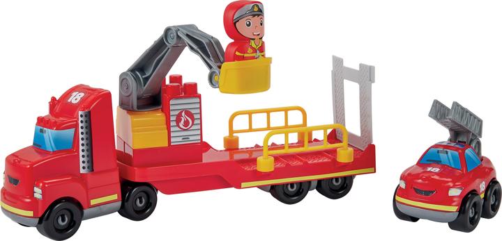 Produktbild Ecoiffier Abrick Feuerwehr Zwei Fahrzeuge, Bewegliche Elemente 34 Zubehör