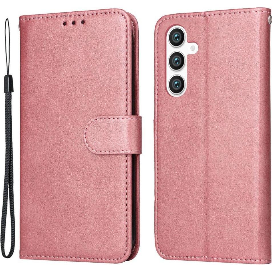 Cover-Discount Galaxy S23 FE - Premium Handyhülle Etui rosa (Samsung Galaxy S23 FE), Smartphone Hülle, Rosa