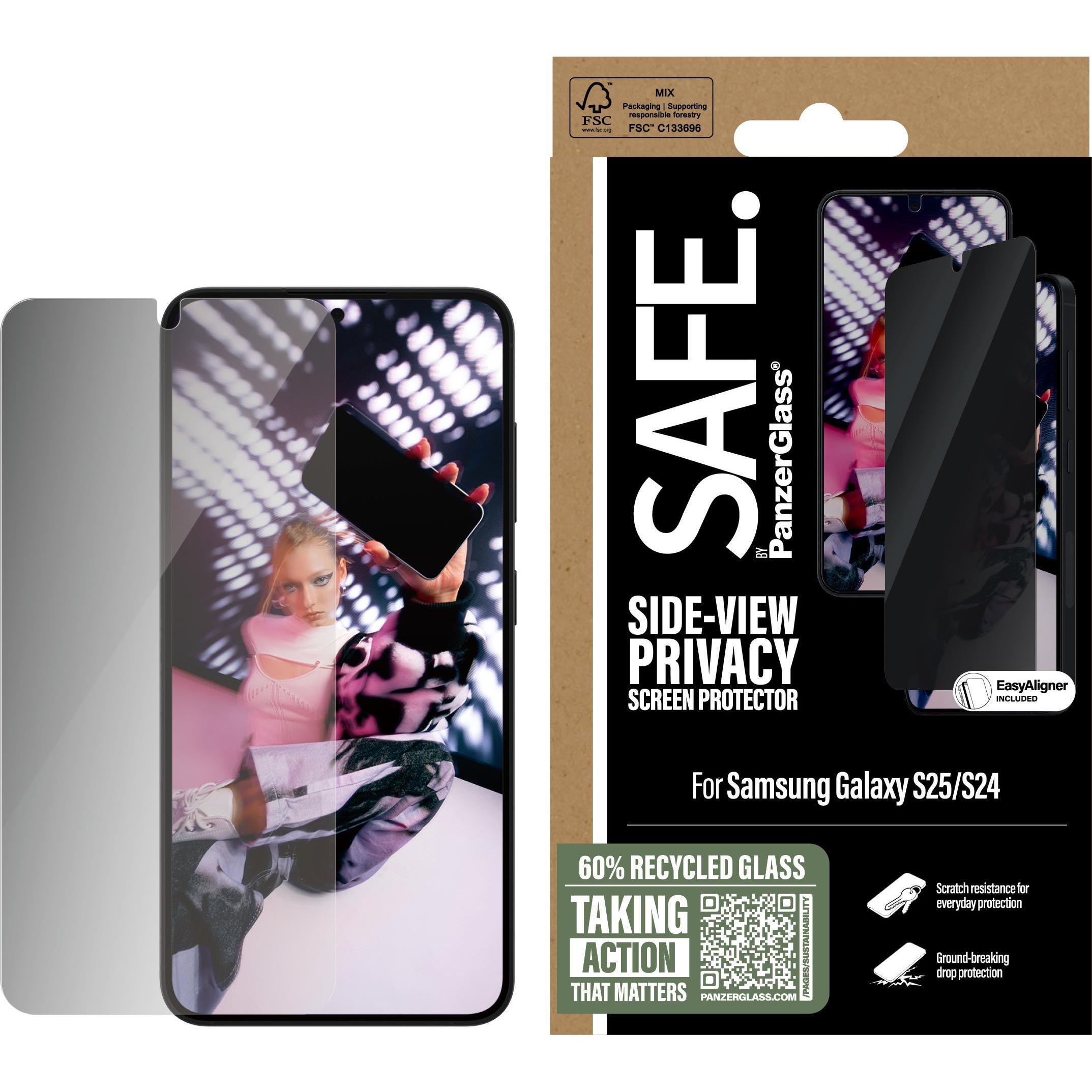 Thumbnail - PanzerGlass SAFE. by Privacy Displayschutz Ultra-Wide Fit (1 Stück, Samsung Galaxy S25, Samsung Galaxy S24), Smartphone...