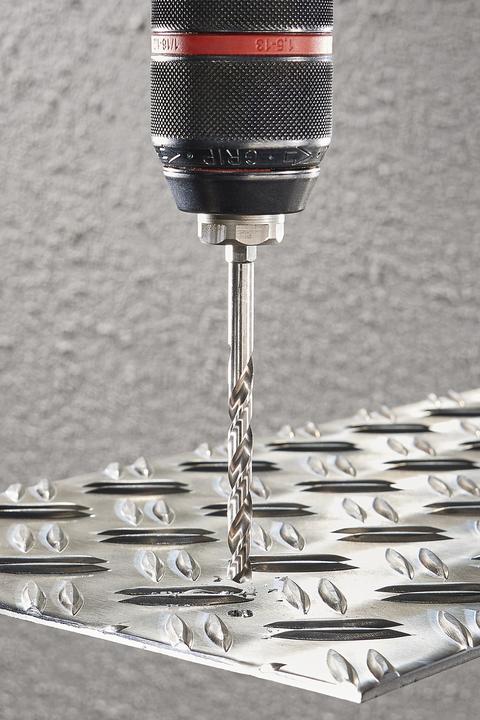 Produktbild wolfcraft 1 Metallbohrer HSS G, S=6-kt., ø4x53mm (4 mm)