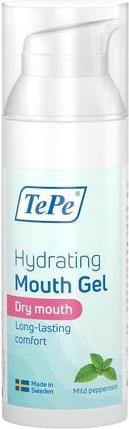 TePe Hydrating Mouth Gel for Dry Mouth with Mild Peppermint - Easy On-The-Go (Mouthwash)