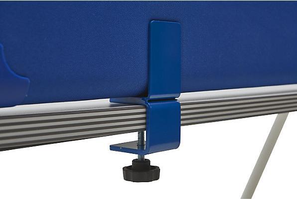 Produktbild eurokraft pro Akustik-Tischaufsatz-Paneel, Höhe 450 mm, Breite 1600 mm, blau