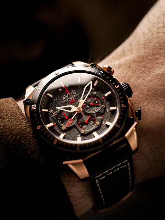 Actual product image AVI-8 AV-4100-06 (Chronograph)