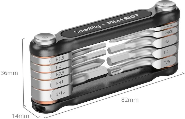 Produktbild SmallRig x FILM RIOT 10 in 1 Detent Folding Multi Tool Kit (Black) 4375