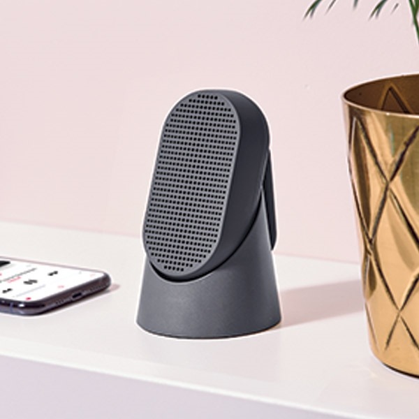 Actual product image Lexon Mino T Wodoodporny głośnik z podstawką i karabińczykiem szary/grey LA124G (Wireless)