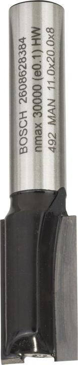 Produktbild Bosch Professional Zubehör Nutfräser, 8 mm, D1 11 mm, L 19,6 mm, G 51 mm. Für Handfräsen