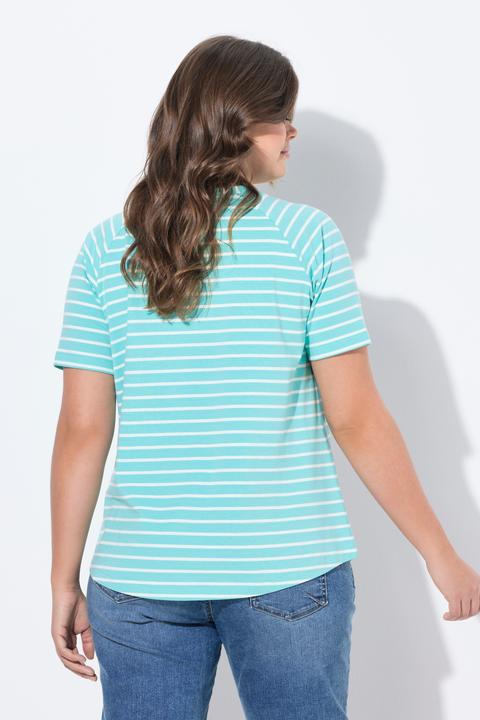 Immagine prodotto Laurasøn T-shirt a righe con scollo a V e mezze maniche (44, 46)
