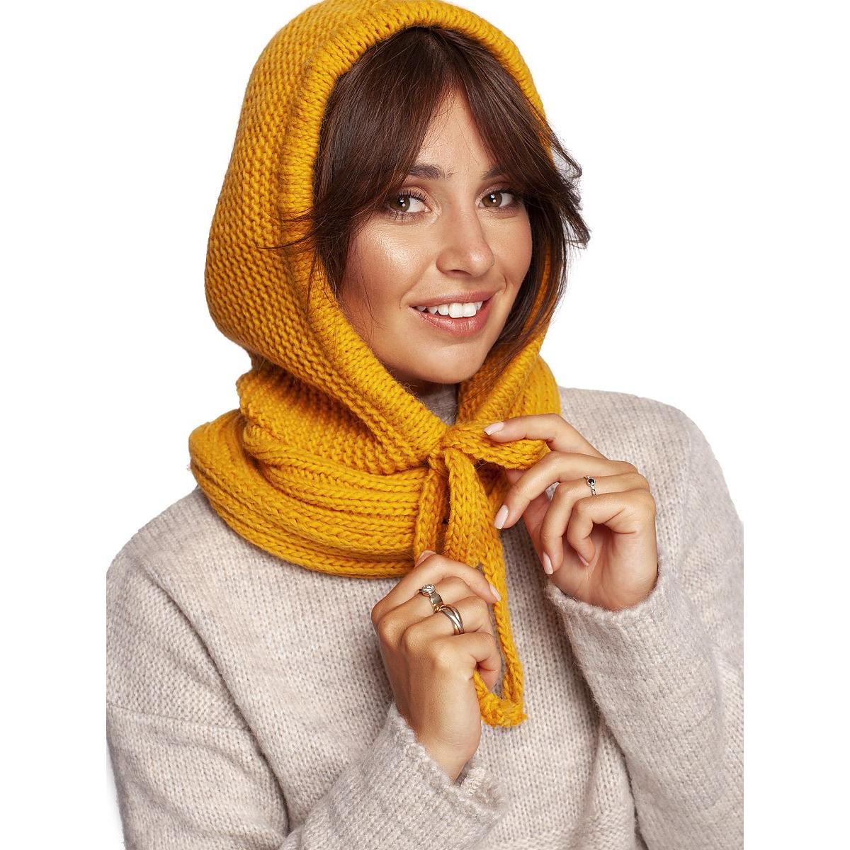 BE Knit, Schal, Schlauchschal, Gelb