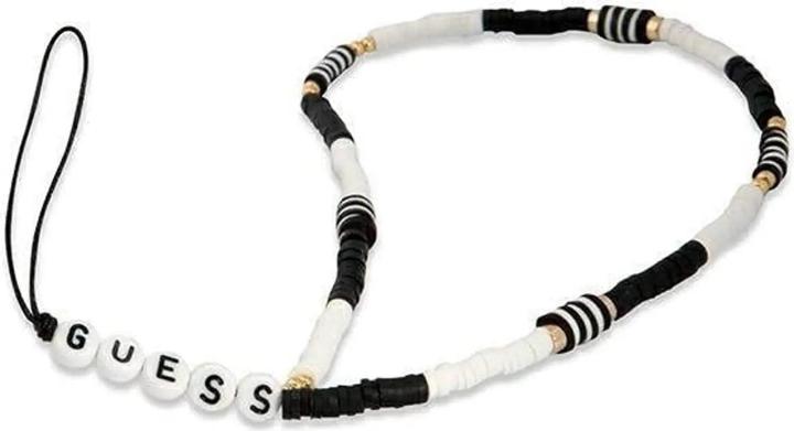 Guess Pendant GUSTBCKH Phone Strap black-white