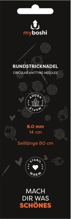 Actual product image Myboshi Rundstricknadeln 14cm / 8mm