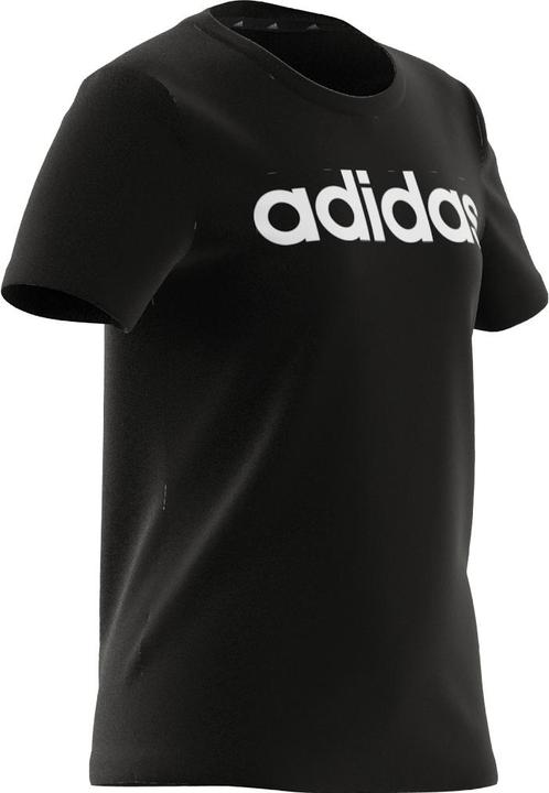 Actual product image adidas G ESS LIN T,BLACK/WHITE BLACK/WHITE Size: 164 (164)