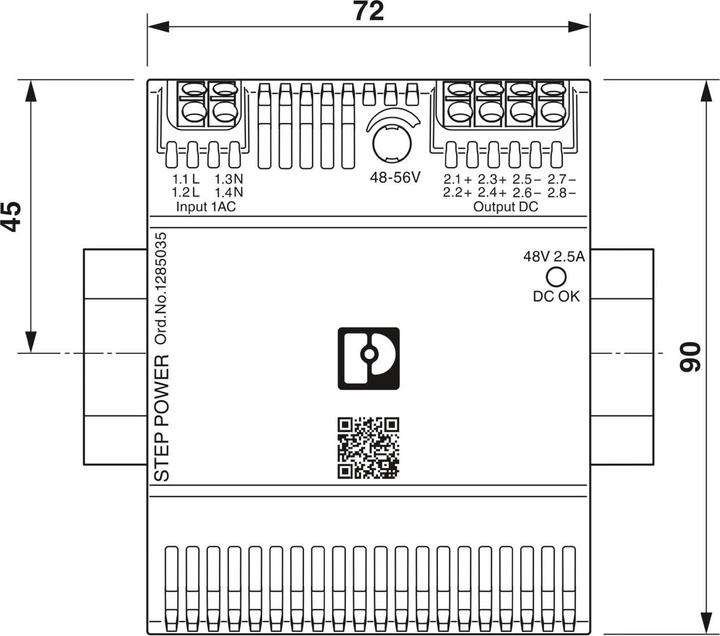 Produktbild Phoenix Contact Stromversorgung STEP3-PS/1AC/48DC/2.5/PT