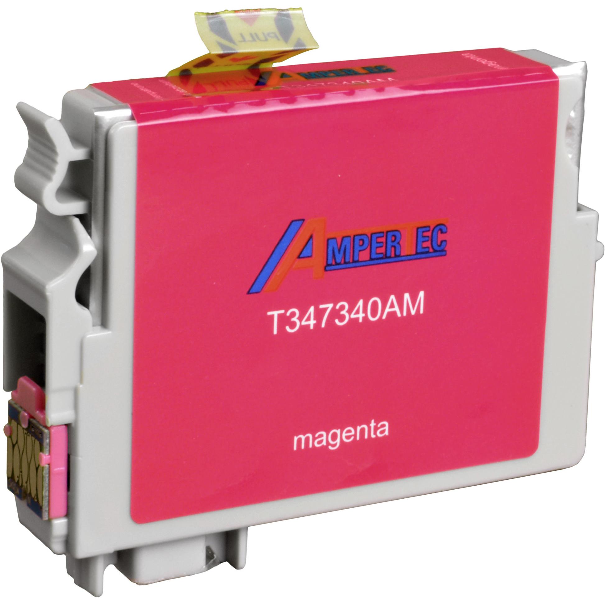 Ampertec, Druckerpatrone, Tinte ersetzt Epson C13T34734010 34XL magenta (M)
