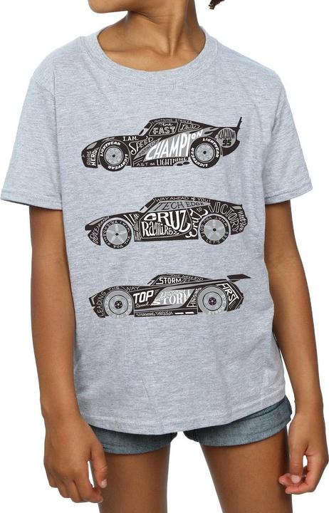 Produktbild Disney Cars Text Racers TShirt Mädchen (140, 146)