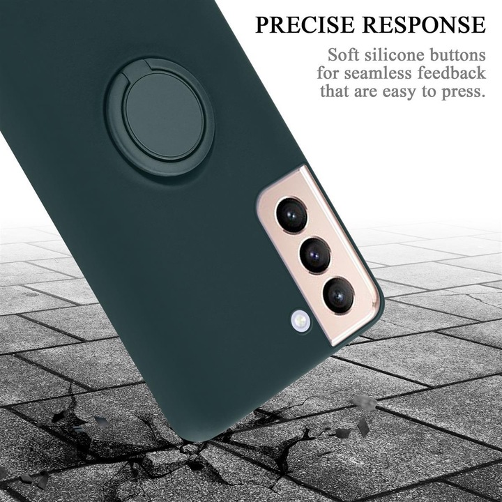 Actual product image Cadorabo TPU Liquid Ring Silicone Case Cover (Samsung Galaxy S21+)