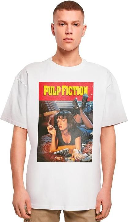 Actual product image Merchcode Mens Poster Pulp Fiction Oversized T-Shirt (L)