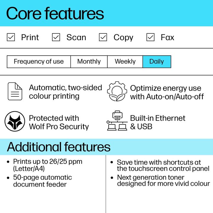Produktbild HP Color LaserJet Pro MFP 3302fdn (Laser, Farbe)