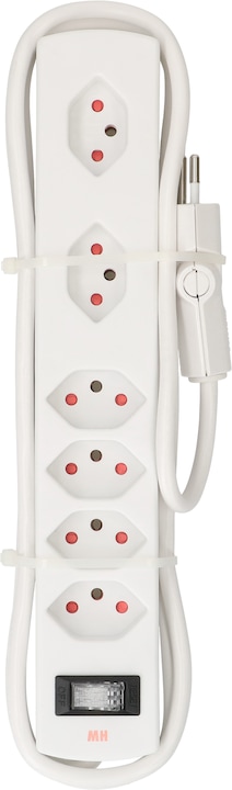Produktbild Max Hauri Safety Line 90° mit Schalter (6 x, Typ 13, 2 m)