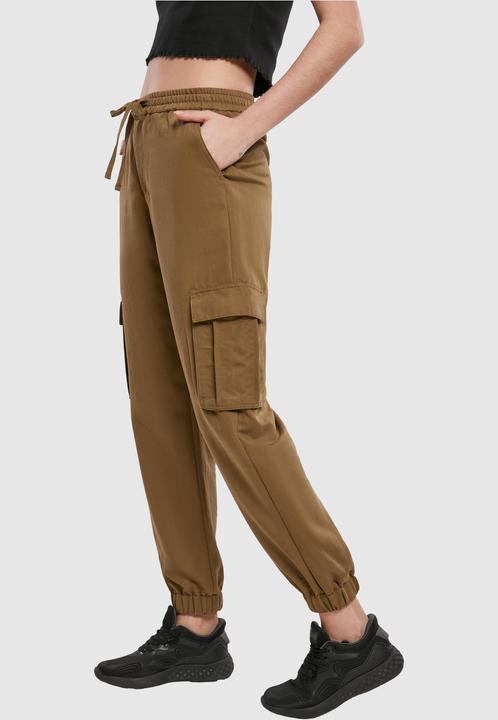 Image du produit Urban Classics Pantalon cargo en viscose sergé pour femmes (M)
