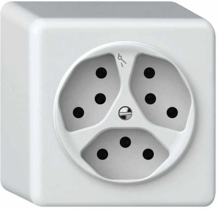 Image du produit Steffen ORIGIN AP-Steckdose 3xT13 (1x getrennt) QuickConnect ws
