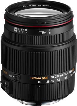 Produktbild Sigma Objektiv 18-200mm F3.5-6.3 II DC OS HSM, Sony A (Sony A, APS-C / DX)