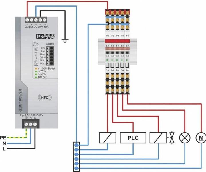 Actual product image Phoenix Contact PTCB E1 24DC/8A NO circuit breaker 1 NO contact 1 pc.