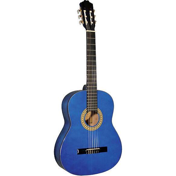 Kirkland Classic Modell 11 (Konzertgitarre, Fichte, Nato, Chrom), Gitarre, Blau
