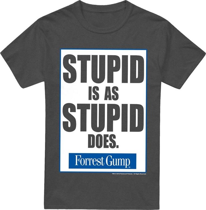 Immagine prodotto Forrest Gump Stupid Is Maglietta Adulto Unisex (L)