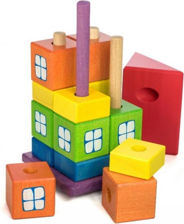 Produktbild Holzecke Das Haus besteht aus 16 Elementen